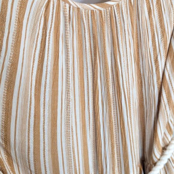 NWT Band of Gypsies Pant Jumpsuit Mustard Yellow Stripe size Small - Picture 4 of 8